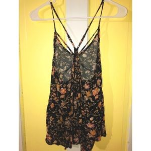 American Eagle Outfitters Tops - Floral Spaghetti Strap Tank Top American Eagle Outfitters Tops - Floral Spaghetti Strap Tank Top